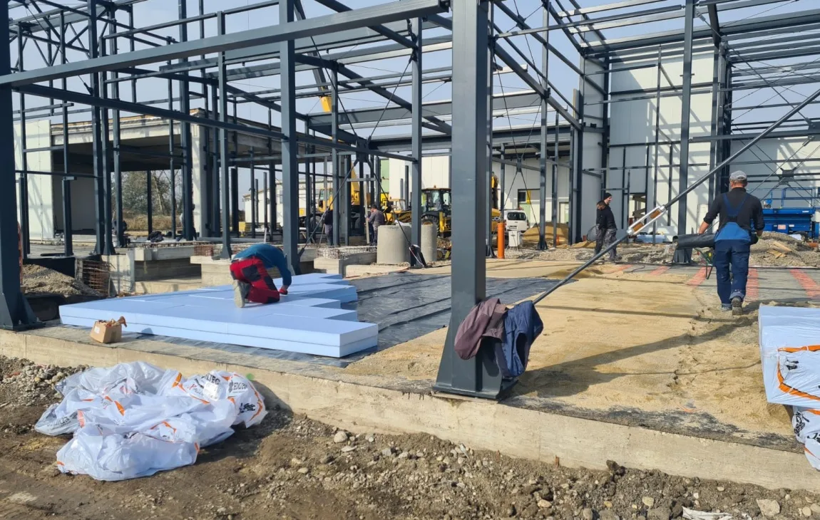 Industrijska hala EKOS - konstrukcija i podna ploca